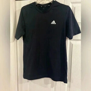 In perfect condition black adidas shirt size S
